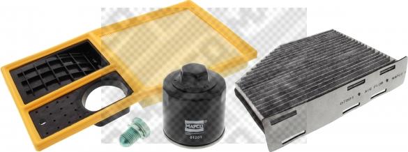 Mapco 68830 - Комплект фільтра autozip.com.ua