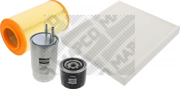 Mapco 68304 - Комплект фільтра autozip.com.ua