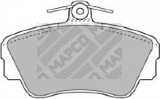 Mapco 6365 - Гальмівні колодки, дискові гальма autozip.com.ua