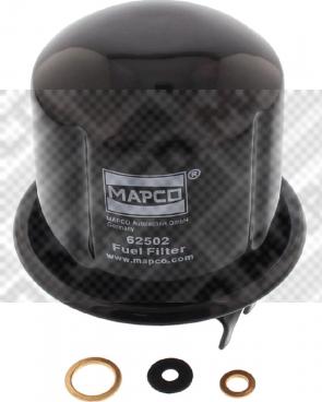 Mapco 62502 - Паливний фільтр autozip.com.ua