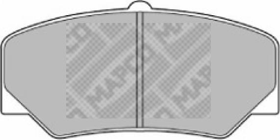 Mapco 6274 - Гальмівні колодки, дискові гальма autozip.com.ua