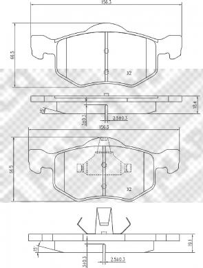 Mapco 6731 - Гальмівні колодки, дискові гальма autozip.com.ua