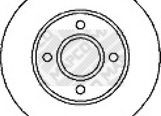 Mapco 15694 - Гальмівний диск autozip.com.ua