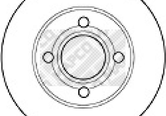 Mapco 15862 - Гальмівний диск autozip.com.ua