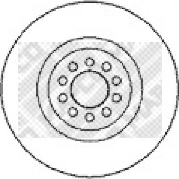 Mapco 15872 - Гальмівний диск autozip.com.ua