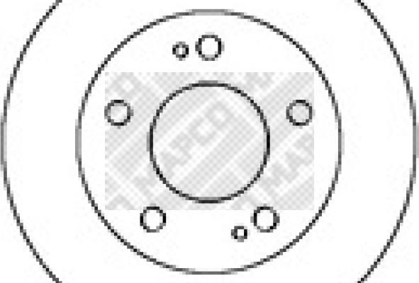 Mapco 15252 - Гальмівний диск autozip.com.ua