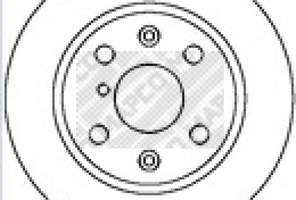 Mapco 15286 - Гальмівний диск autozip.com.ua