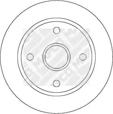 Mapco 25032 - Гальмівний диск autozip.com.ua