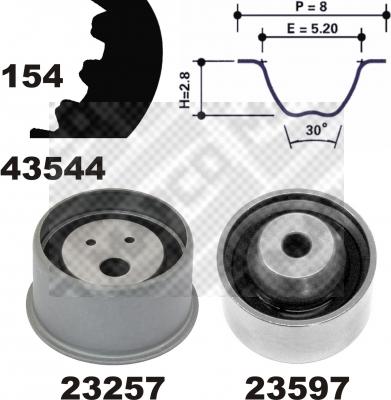 Mapco 23544 - Комплект ременя ГРМ autozip.com.ua