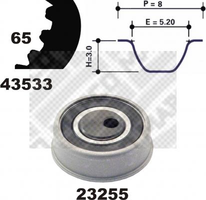 Mapco 23533 - Комплект ременя ГРМ autozip.com.ua