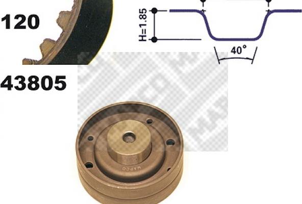 Mapco 23805 - Комплект ременя ГРМ autozip.com.ua