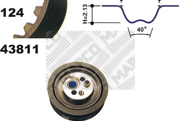 Mapco 23811 - Комплект ременя ГРМ autozip.com.ua