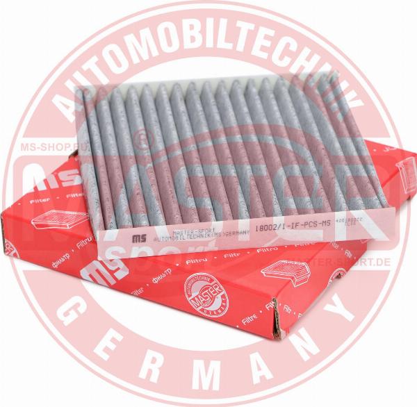 MASTER-SPORT 18002/1-IF-PCS-MS - Фільтр, повітря у внутрішній простір autozip.com.ua