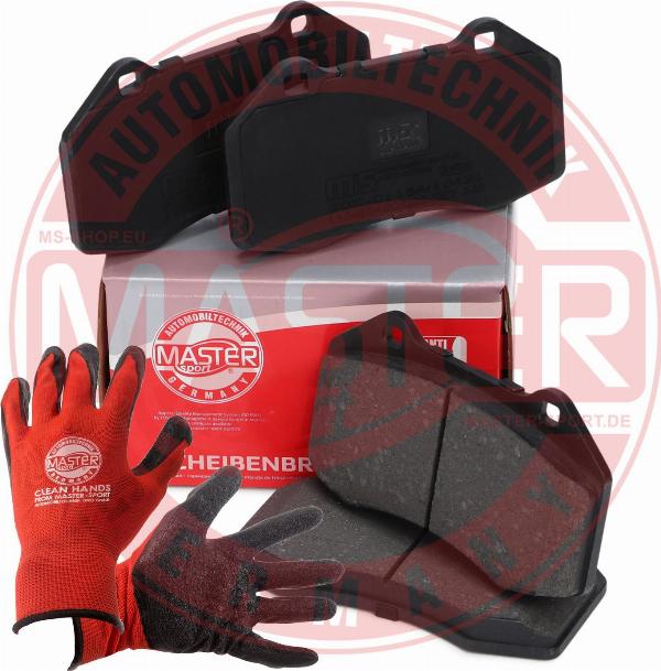 MASTER-SPORT 13046048052N-SET-MSP - Гальмівні колодки, дискові гальма autozip.com.ua