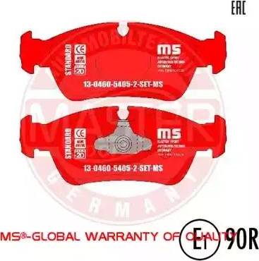 MASTER-SPORT 13046054052-SET-MS - Гальмівні колодки, дискові гальма autozip.com.ua