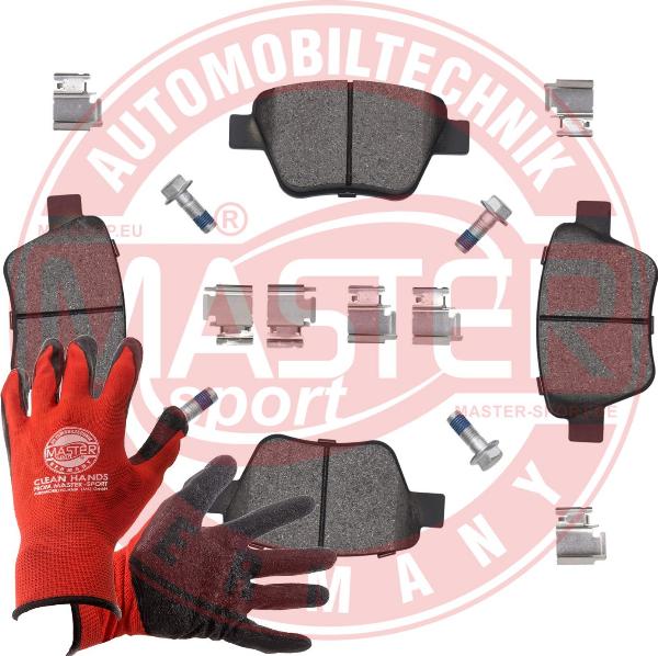 MASTER-SPORT 13046038582T-SET-MSP - Гальмівні колодки, дискові гальма autozip.com.ua