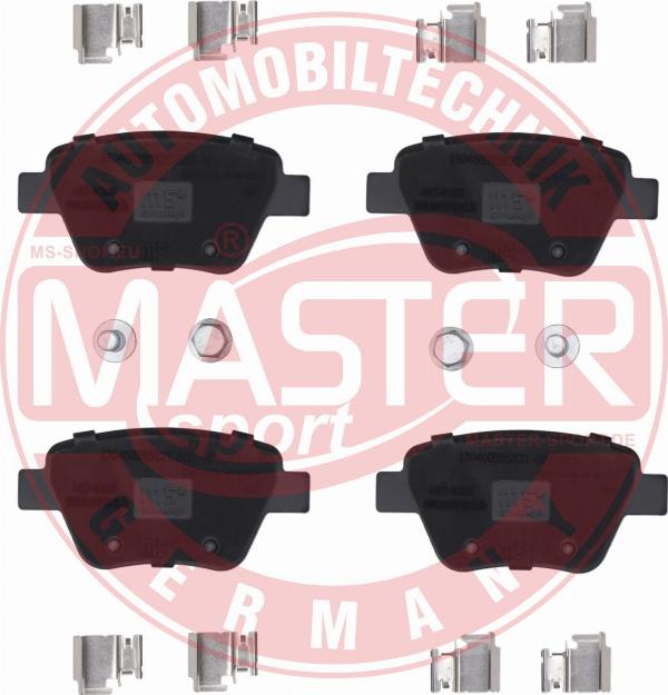 MASTER-SPORT 13046038582T-SET-MS - Гальмівні колодки, дискові гальма autozip.com.ua