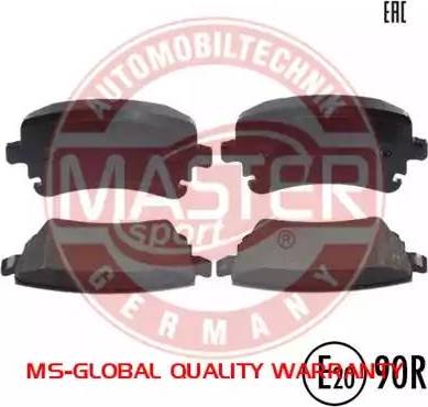 MASTER-SPORT 13046028882-SET-MS - Гальмівні колодки, дискові гальма autozip.com.ua