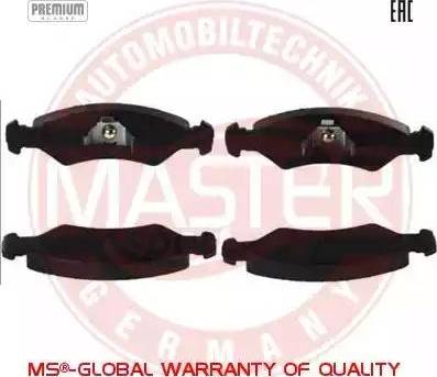 MASTER-SPORT 13046070402N-SET-MS - Гальмівні колодки, дискові гальма autozip.com.ua