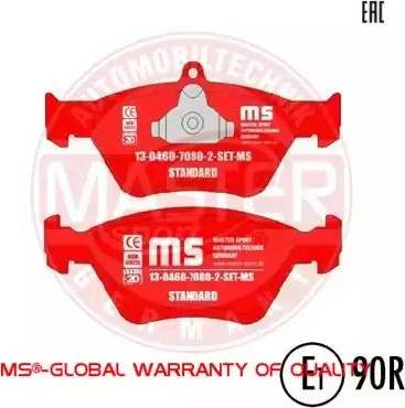 MASTER-SPORT 13046070802-SET-MS - Гальмівні колодки, дискові гальма autozip.com.ua