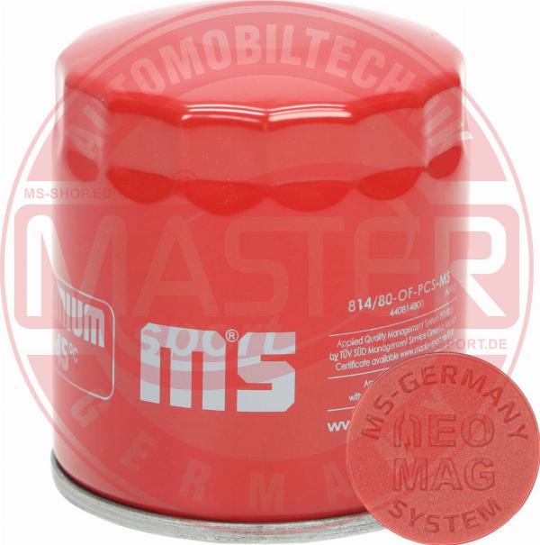 MASTER-SPORT 814/80-OFMG-PCS-MS - Масляний фільтр autozip.com.ua