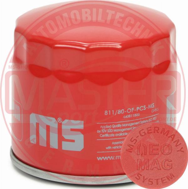 MASTER-SPORT 811/80-OFMG-PCS-MS - Масляний фільтр autozip.com.ua