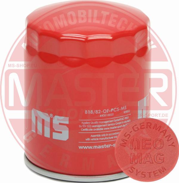 MASTER-SPORT 818/82-OFMG-PCS-MS - Масляний фільтр autozip.com.ua