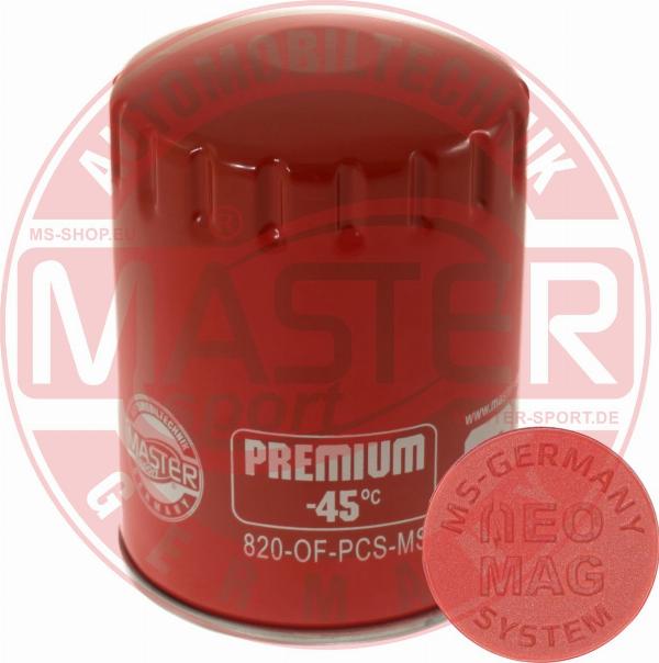MASTER-SPORT 820-OFMG-PCS-MS - Масляний фільтр autozip.com.ua