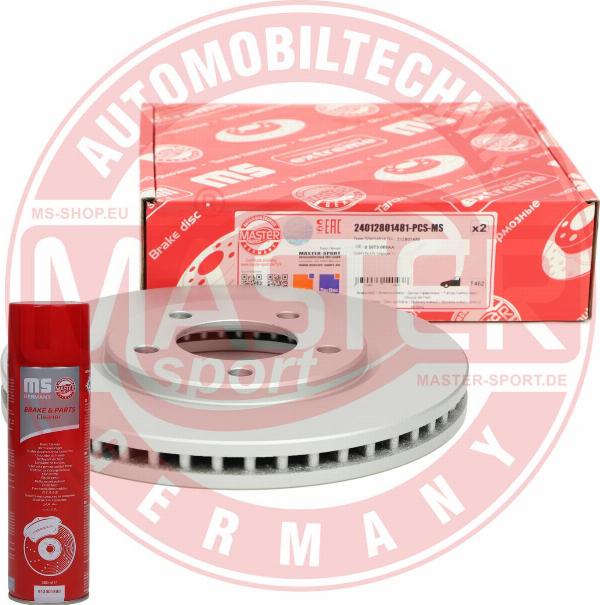 MASTER-SPORT 24012801481-PCS-MSP - Гальмівний диск autozip.com.ua