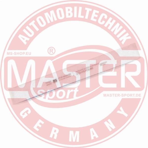 MASTER-SPORT 2733-IFB-PCS-MS - Фільтр, повітря у внутрішній простір autozip.com.ua