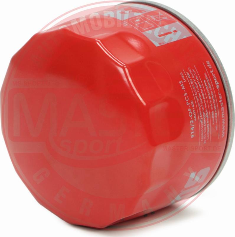 MASTER-SPORT 914/2-OF-PCS-MS - Масляний фільтр autozip.com.ua