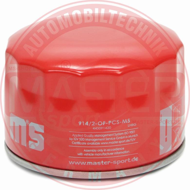 MASTER-SPORT 914/2-OF-PCS-MS - Масляний фільтр autozip.com.ua