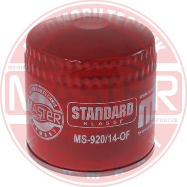 MASTER-SPORT 920/14-OF-PCS-MS - Масляний фільтр autozip.com.ua
