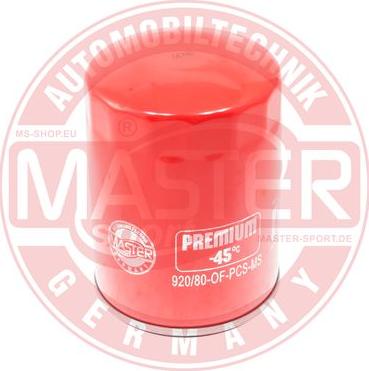 MASTER-SPORT 920/80-OF-PCS-MS - Масляний фільтр autozip.com.ua