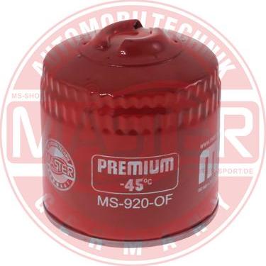 MASTER-SPORT 920-OF-PCS-MS - Масляний фільтр autozip.com.ua