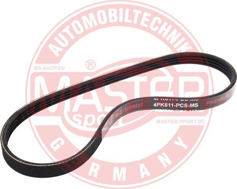 MASTER-SPORT 4PK611-PCS-MS - Поліклиновий ремінь autozip.com.ua