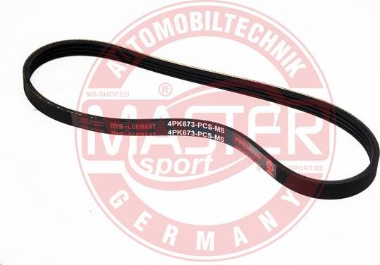 MASTER-SPORT 4PK673-PCS-MS - Поліклиновий ремінь autozip.com.ua