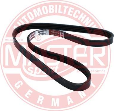 MASTER-SPORT 4PK875-PCS-MS - Поліклиновий ремінь autozip.com.ua