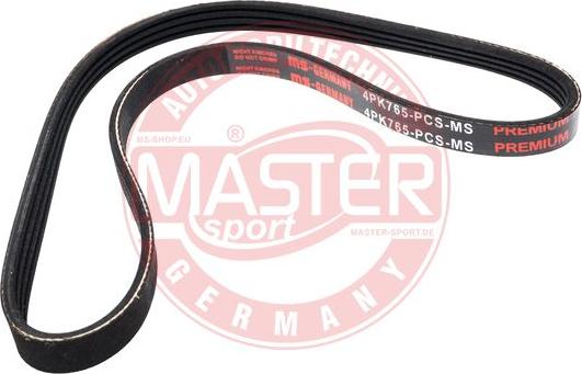 MASTER-SPORT 4PK765-PCS-MS - Поліклиновий ремінь autozip.com.ua