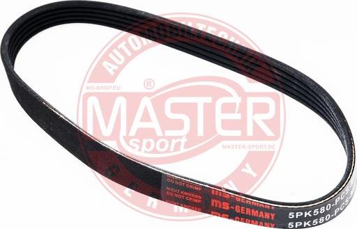 MASTER-SPORT 5PK580-PCS-MS - Поліклиновий ремінь autozip.com.ua