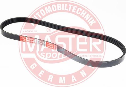 MASTER-SPORT 5PK850-PCS-MS - Поліклиновий ремінь autozip.com.ua