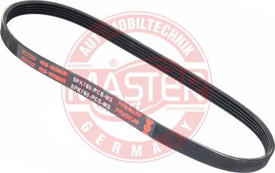 MASTER-SPORT 5PK760-PCS-MS - Поліклиновий ремінь autozip.com.ua
