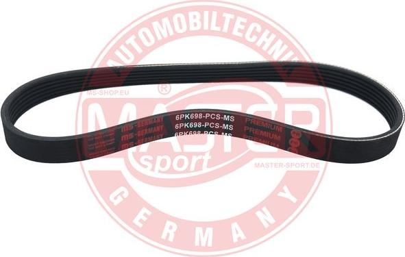 MASTER-SPORT 6PK698-PCS-MS - Поліклиновий ремінь autozip.com.ua
