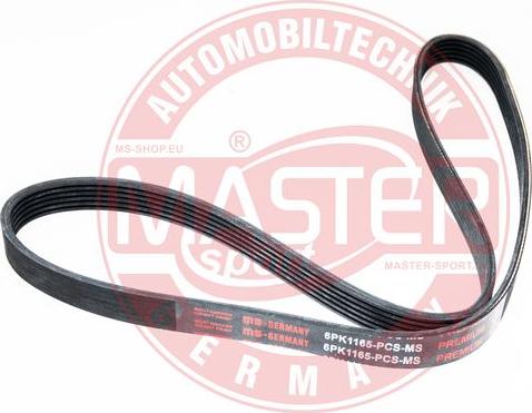 MASTER-SPORT 6PK1165-PCS-MS - Поліклиновий ремінь autozip.com.ua