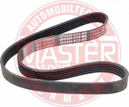 MASTER-SPORT 6PK869-PCS-MS - Поліклиновий ремінь autozip.com.ua