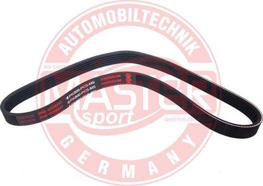 MASTER-SPORT 6PK800-PCS-MS - Поліклиновий ремінь autozip.com.ua
