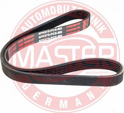 MASTER-SPORT 6PK875-PCS-MS - Поліклиновий ремінь autozip.com.ua