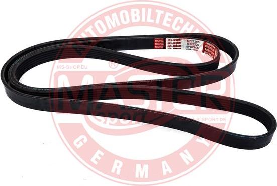 MASTER-SPORT 6PK2205-PCS-MS - Поліклиновий ремінь autozip.com.ua