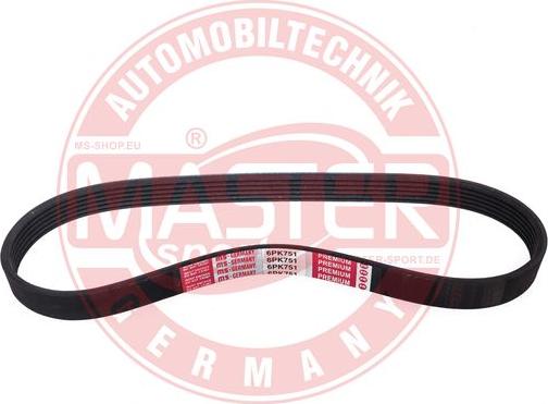 MASTER-SPORT 6PK751-PCS-MS - Поліклиновий ремінь autozip.com.ua