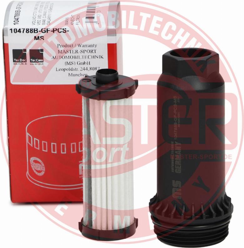 MASTER-SPORT 104788B-GF-PCS-MS - Гідрофільтри, автоматична коробка передач autozip.com.ua